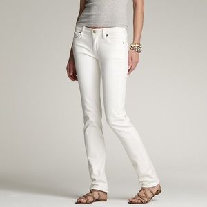 J Crew White Matchstick Jeans